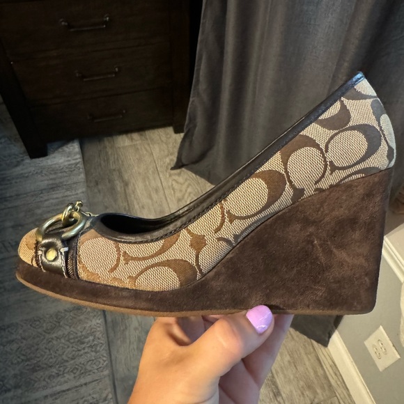 Coach wedge shoes in neat condition. Only wore once! - Picture 6 of 6